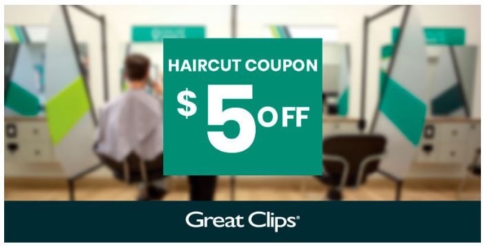 $5 Off Great Clips Coupon Code for Haircut